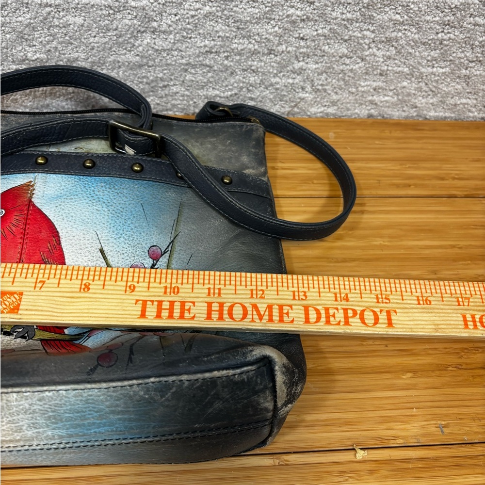 Anuschka Hand-Painted Cardinal Crossbody Bag - Picture 11 of 16